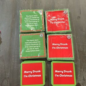 Christmas coasters and napkins